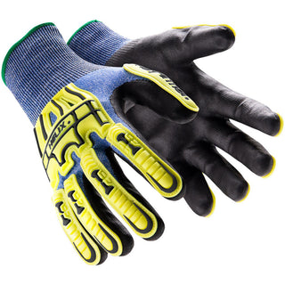 2X-Large Blue; High-Visibility Yellow HPPE Blend Cut, Puncture & Abrasion-Resistant Gloves - HexArmor. 3016-XXL (11)