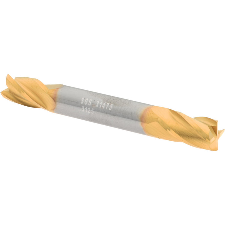 5/16" 4-Flute Solid Carbide Square End Mill, TiN - SGS 31473