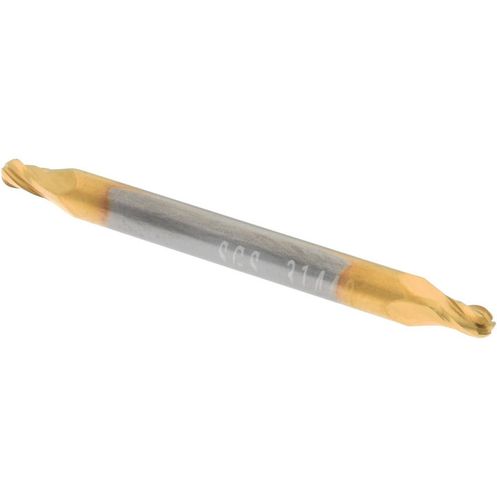 5/64" 4-Flute Solid Carbide Ball End Mill, TiN - SGS 31448