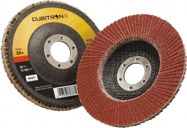4-1/2" 60-Grit Premium Ceramic Alumina Disc - 3M 7100104940