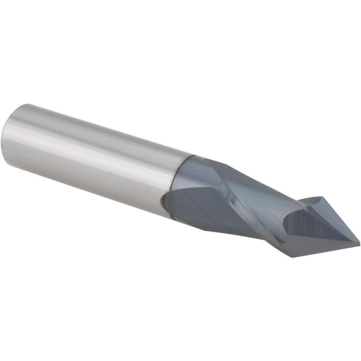 1/2" 2-Flute Solid Carbide Drill Mill End Mill, AlTiN - Melin Tool 51669