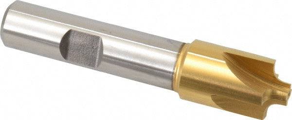 5/8" 4-Flute High Speed Steel Corner Rounding End Mill, TiN - Keo 932-000-056