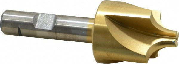 1-1/4" 4-Flute High Speed Steel Corner Rounding End Mill, TiN - Keo 932-000-092