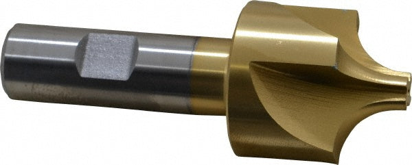 1-1/2" 4-Flute High Speed Steel Corner Rounding End Mill, TiN - Keo 932-000-108