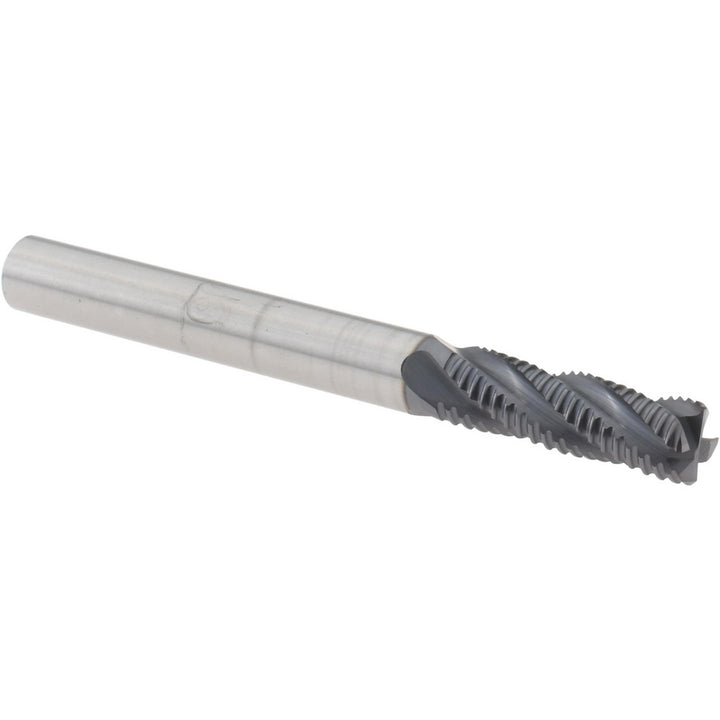 0.25" 4-Flute Solid Carbide Square End Mill, AlTiN - Titan USA TC29516