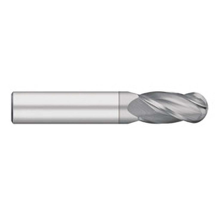 1/8" 4-Flute Solid Carbide Ball End Mill, TiCN - Titan USA TC91508