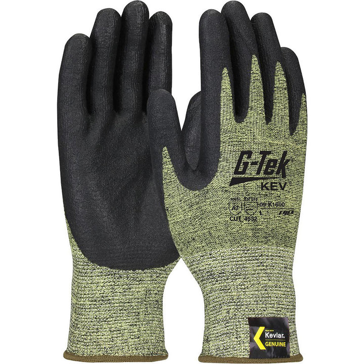 X-Large Yellow Kevlar Cut & Puncture-Resistant Gloves - PIP 09-K1600/XL