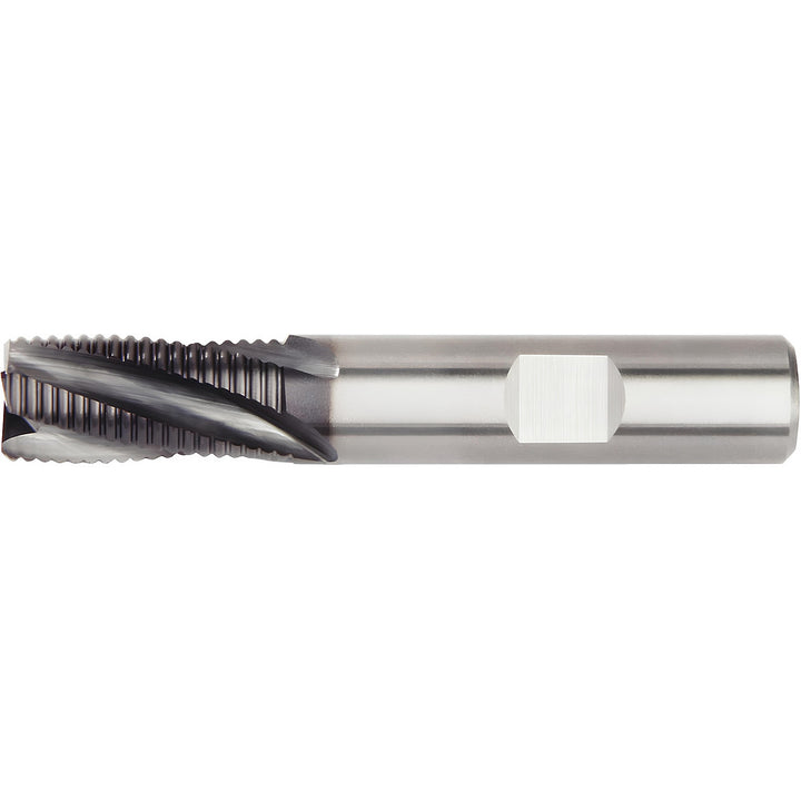 1/2" 4-Flute Solid Carbide Corner Radius & Corner Chamfer End Mill, AlTiN - Widia 5577391