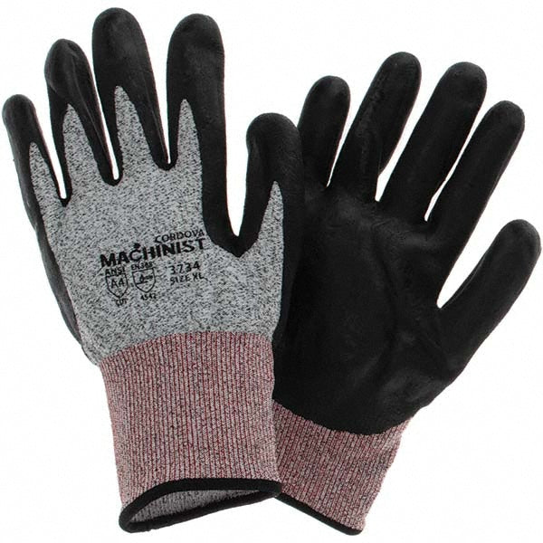 X-Large Salt & Pepper Glass Fiber; HPPE Cut-Resistant Gloves - Cordova 3734XL