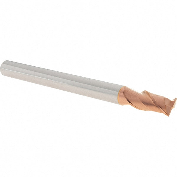 1/2" 2-Flute Solid Carbide Square End Mill, TiCN - Accupro 12178862