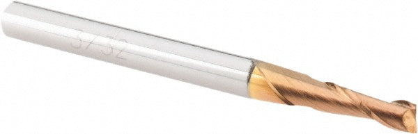 3/32" 2-Flute Solid Carbide Square End Mill, TiCN - Accupro 12178810