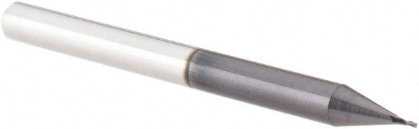 1/64" 3-Flute Solid Carbide Square End Mill, AlTiN - Accupro 12178866