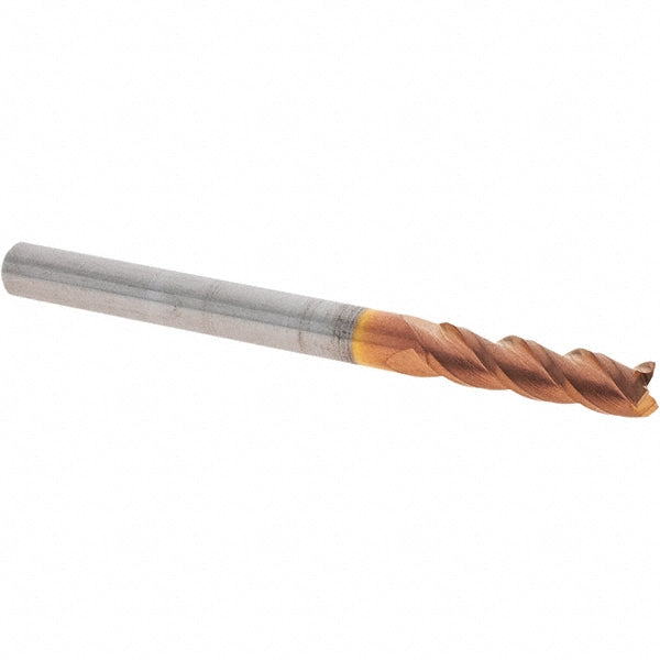 1/8" 3-Flute Solid Carbide Square End Mill, TiCN - Accupro 12178872