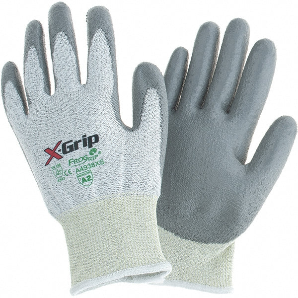 X-Small Gray; Salt & Pepper Polyethylene Cut-Resistant Gloves - Liberty Safety A4938XS
