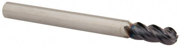 3/16" 4-Flute Solid Carbide Ball End Mill, AlTiN - Seco 17002031