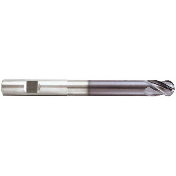 1/2" 4-Flute Solid Carbide Ball End Mill, AlTiN - Seco 17002085