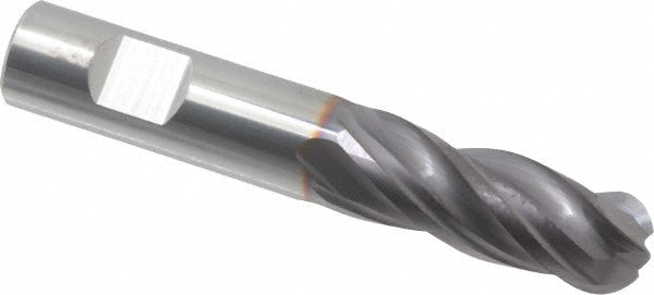 1/2" 4-Flute Solid Carbide Ball End Mill, AlTiN - Seco 17001881