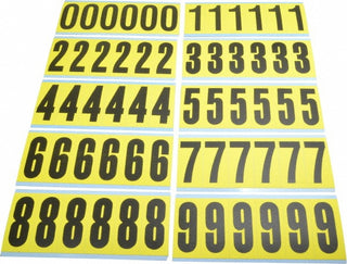 Combo Pack (Numbers) Label - STRANCO SB6CP-NUM