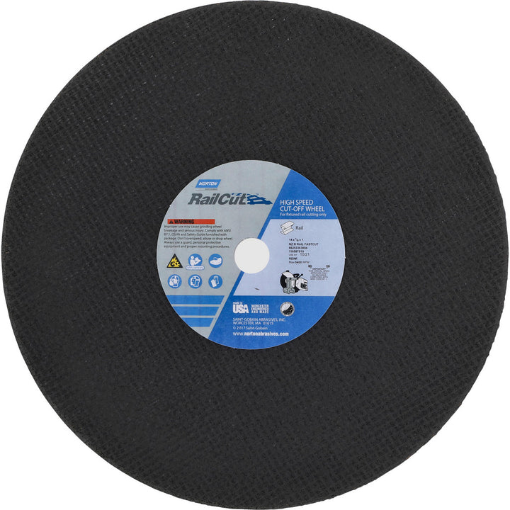 14 x 1/8" Zirconia Alumina Grinding & Cutoff Wheel - Norton 66253363694