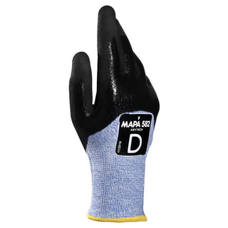 2X-Large Black; Blue Nitrile Cut-Resistant Gloves - MAPA Professional 34582011