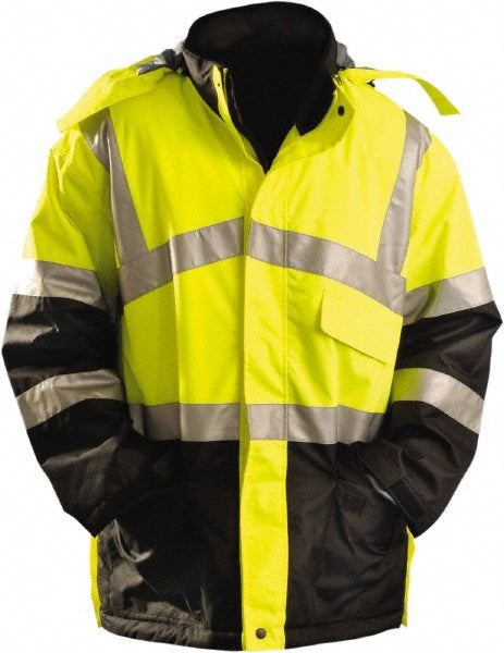 Medium Hi-Viz Yellow Cold Weather Protective Garment - OccuNomix LUX-TJCW-YM