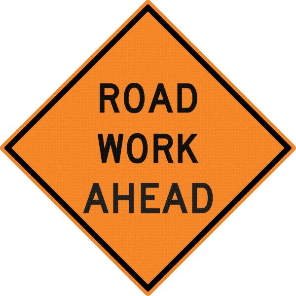Road Work Ahead Sign - AccuformNMC TM229K