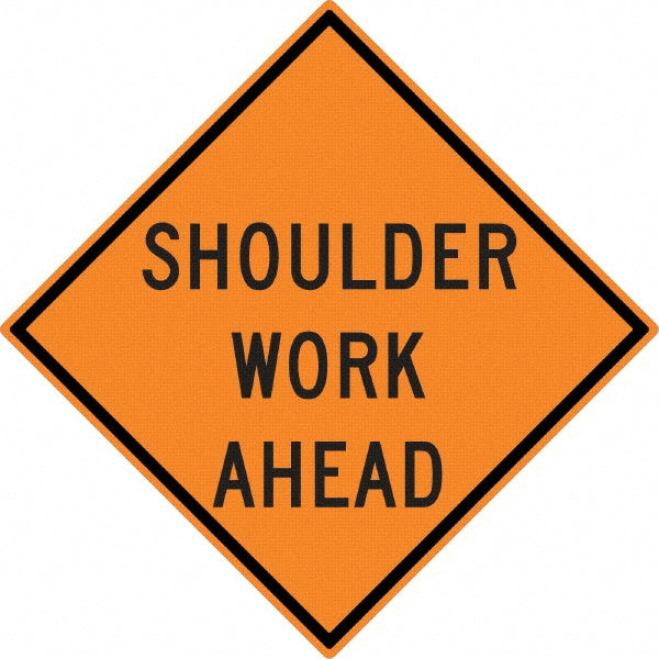Shoulder Work Ahead Sign - AccuformNMC TM186K