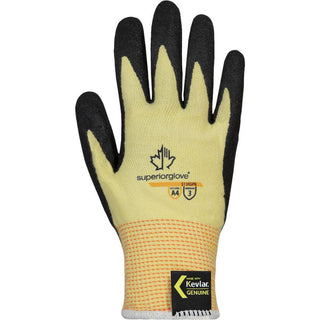 Small Yellow Kevlar Cut-Resistant Gloves - Superior Glove Works S13KGPN-7