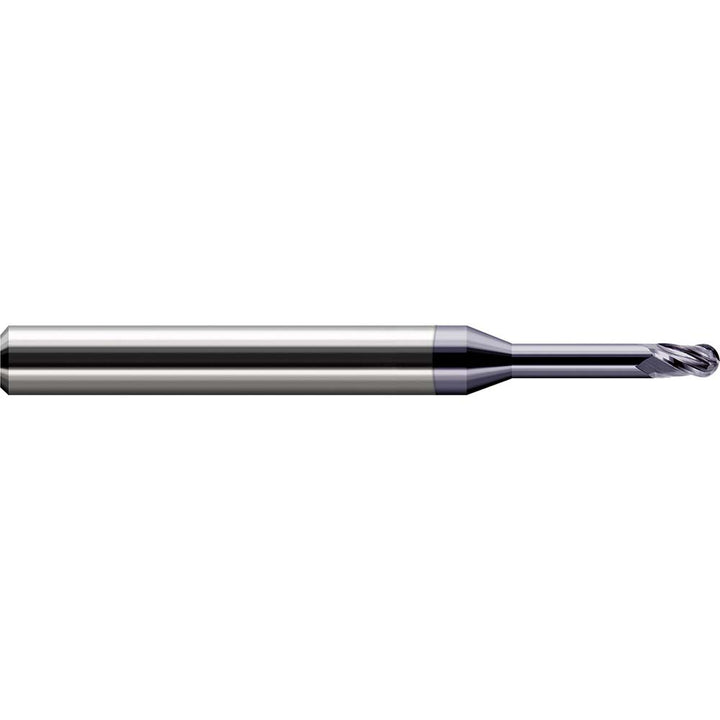 1/16" 3-Flute Solid Carbide Ball End Mill, AlTiN - Harvey Tool 860662-C3
