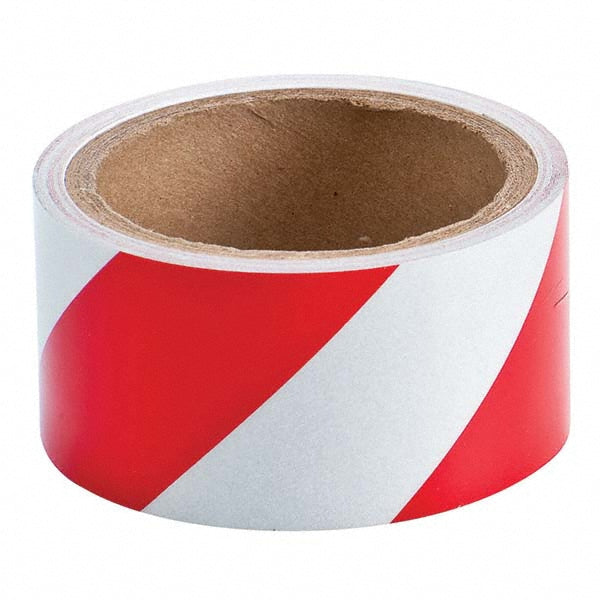 Red; White Safety Tape - Brady 78131