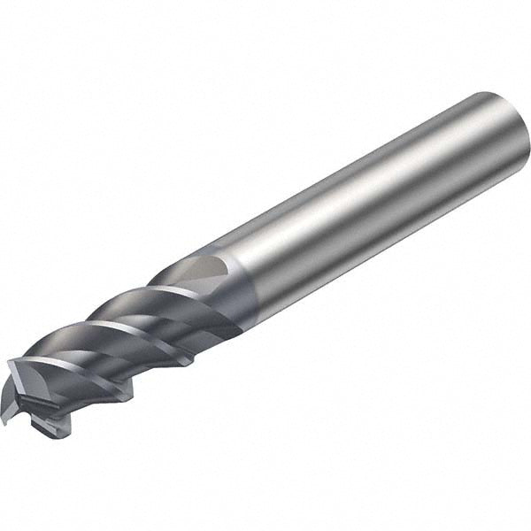 1/2" 3-Flute Solid Carbide Corner Radius & Corner Chamfer End Mill, TiAlN - Sandvik Coromant 7045784