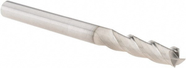 1/4" 3-Flute Solid Carbide Square End Mill, TiB2 - SGS 34860