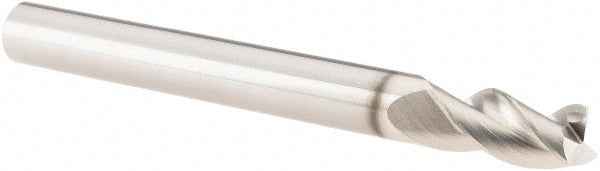 1/4" 3-Flute Solid Carbide Square End Mill, TiB2 - SGS 34859