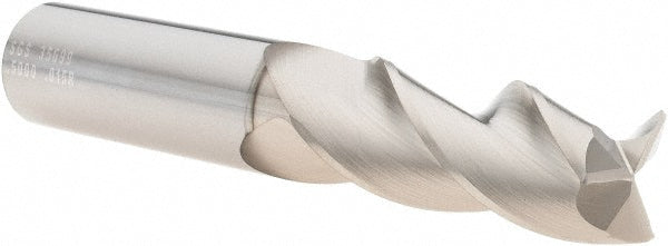 1/2" 3-Flute Solid Carbide Corner Radius End Mill, TIB2 - SGS 35699