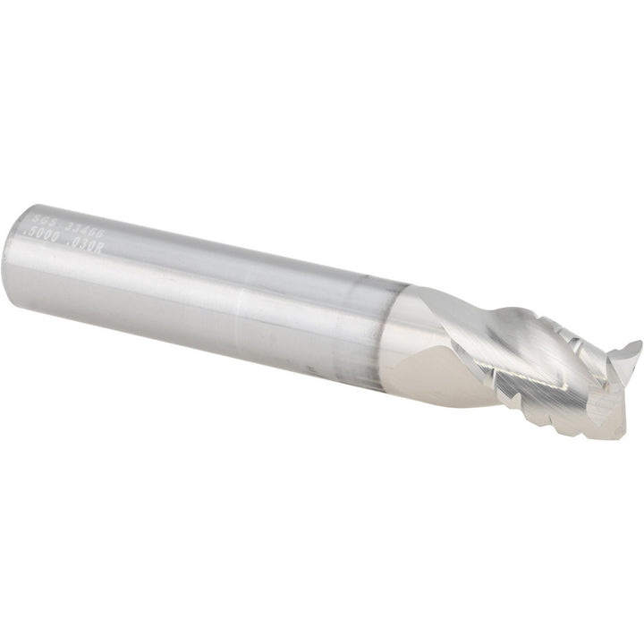 0.5" 3-Flute Solid Carbide Roughing End Mill, TiB2 - SGS 33466