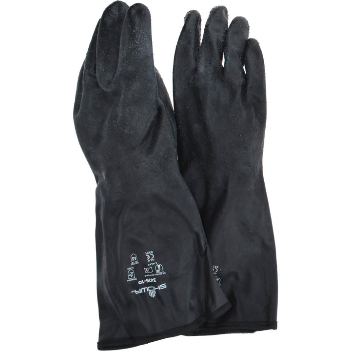 Large Black Engineered Yarn Cut & Abrasion-Resistant Gloves - SHOWA 3416-10