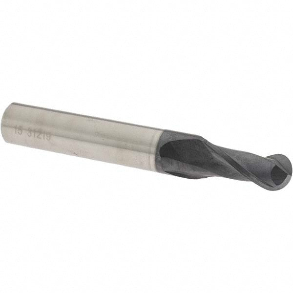 0.5906" 2-Flute Solid Carbide Ball End Mill, TiAlN - OSG HP416-5906