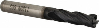 0.2362" 4-Flute Solid Carbide Corner Radius End Mill, AlTiN - SGS 40012