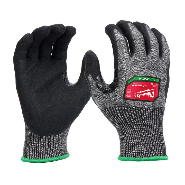 Small Black; Gray HPPE Blend; Nylon Cut & Puncture-Resistant Gloves - Milwaukee Tool 48-73-7000