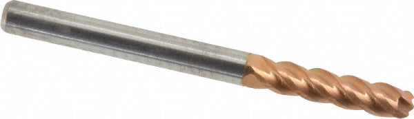 1/8" 4-Flute Solid Carbide Ball End Mill, TiCN - ProMax 116-00812