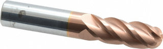 1/2" 4-Flute Solid Carbide Ball End Mill, TiCN - ProMax 116-03212