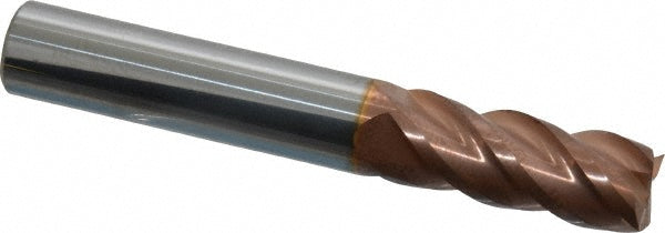 3/8" 4-Flute Solid Carbide Square End Mill, TiCN - ProMax 111-02412