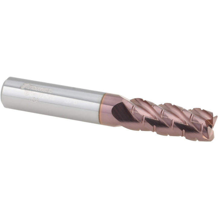 0.3750" 4-Flute Solid Carbide Corner Radius End Mill, TiCN - ProMax 120-02412