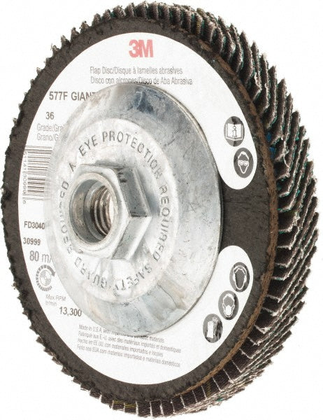 4-1/2" 36-Grit Zirconia Alumina Disc - 3M 7010363161