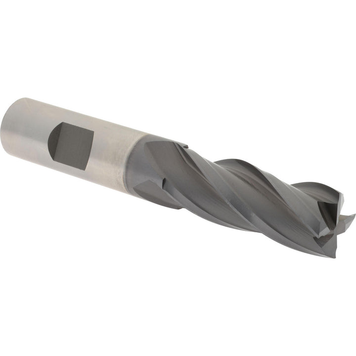 5/8" 4-Flute Cobalt Square End Mill, TiCN - Hertel E7039040