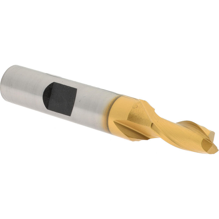 1/4" 2-Flute Cobalt Square End Mill, TiN - Hertel E4030016