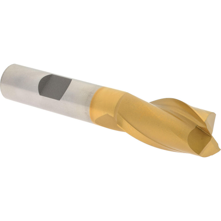 5/8" 2-Flute Cobalt Square End Mill, TiN - Hertel E4030902