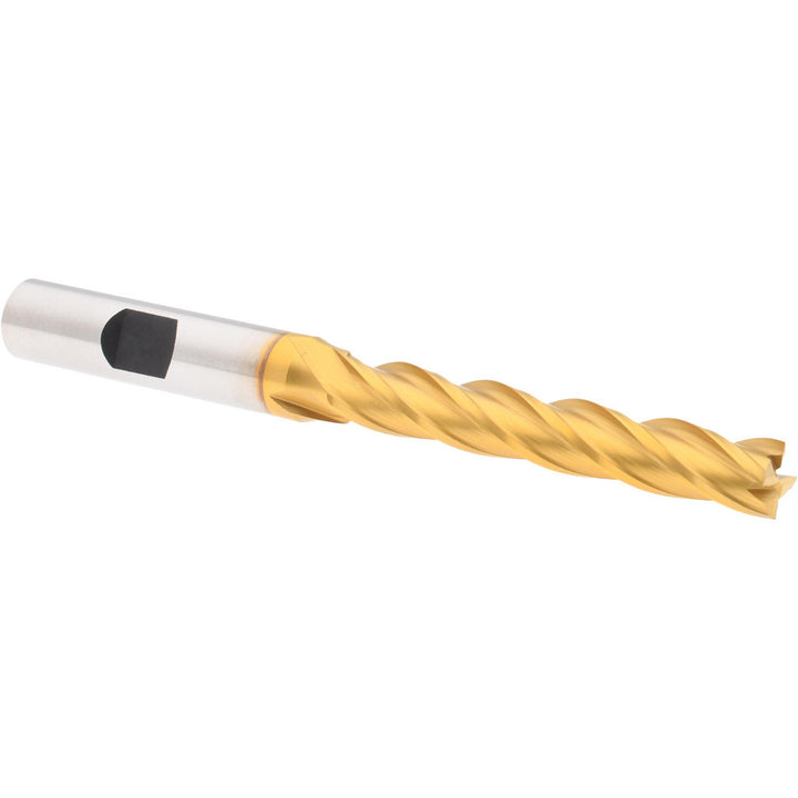 5/16" 4-Flute Cobalt Square End Mill, TiN - Hertel E4041020