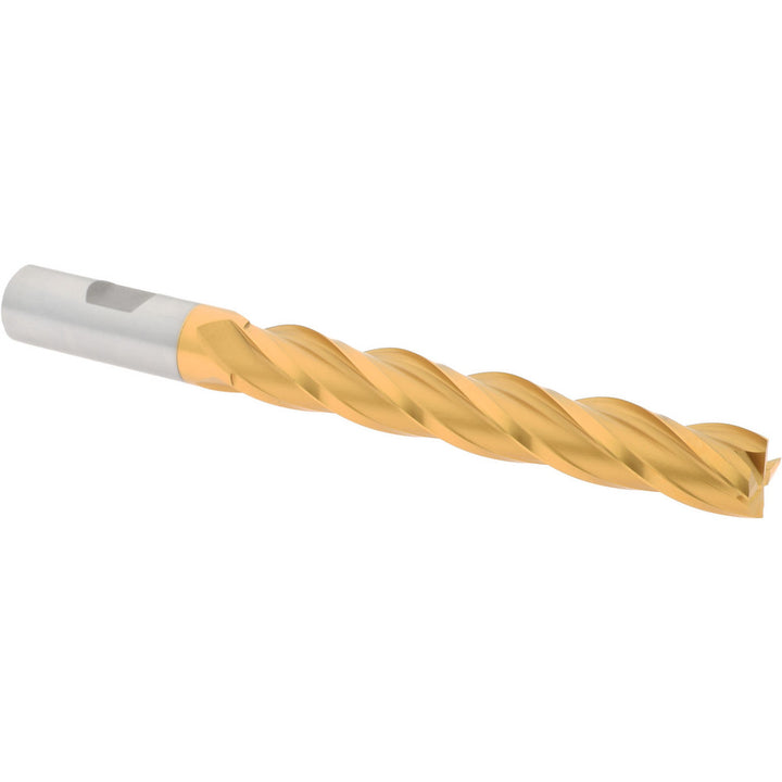 5/8" 4-Flute Cobalt Square End Mill, TiN - Hertel E4041040