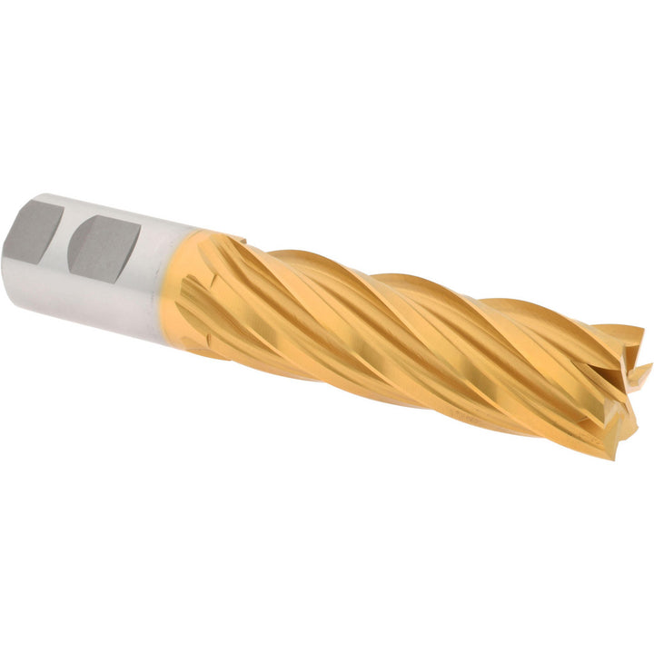 1-1/4" 6-Flute Cobalt Square End Mill, TiN - Hertel CAT83979K